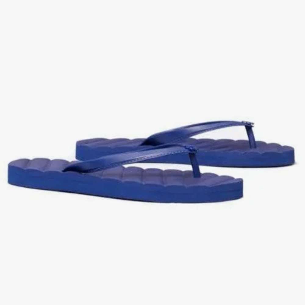 NEW Tory Burch Kira Flip Flops in Dark Indigo